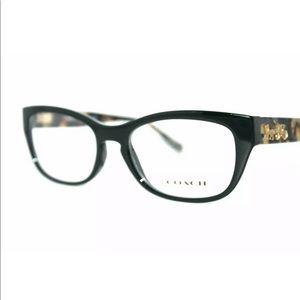 NEW COACH HC6104-5449 BLACK TORTOISE EYEGLASSES